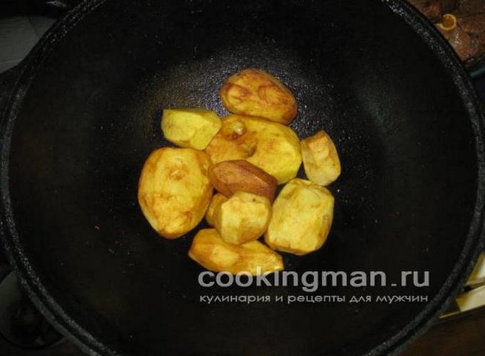 рецепт картоплі з м'ясом